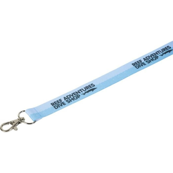 Tour de cou publicitaire avec mousqueton métal