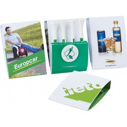 Kit de 4 tees de golf et un marqueur-balle publicitaire