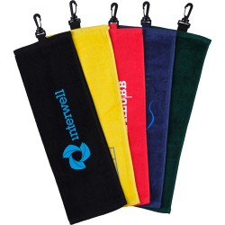 Serviette velours golfeur publicitaire