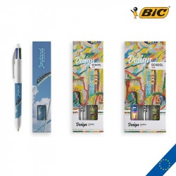 Stylo Publicitaire 4 Couleurs BIC® Fashion - Avec Votre Logo - CADOETIK