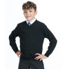 Sweat-shirt enfant personnalisé col V pour uniforme scolaire de primaire