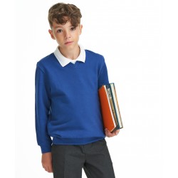 Sweat-shirt enfant personnalisé col V pour uniforme