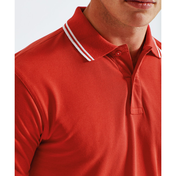 Polo personnalisé "TEAM" avec rayures contrastées