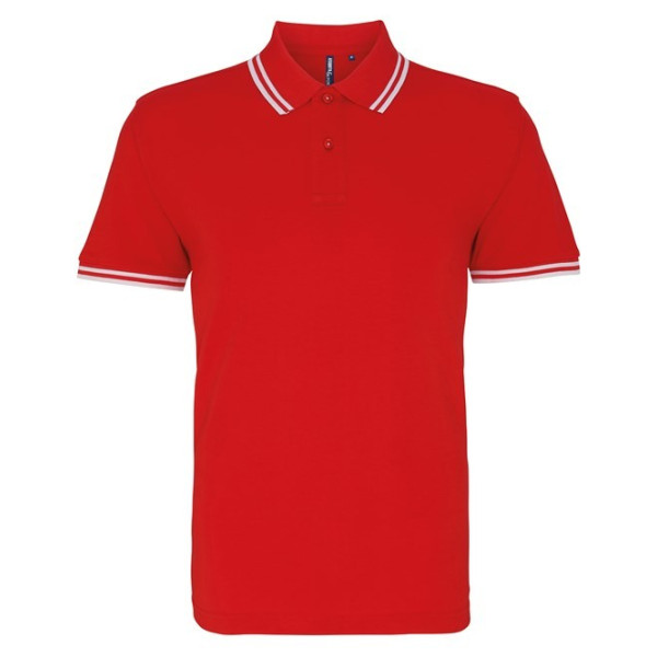 Polo personnalisé "TEAM" avec rayures contrastées