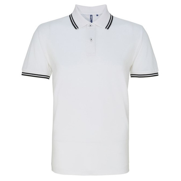 Polo personnalisé "TEAM" avec rayures contrastées