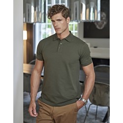 Polo personnalisé "LUXE" coton BIO stretch - 20 couleurs élégantes