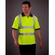 Polo jaune fluo haute-visibilité personnalisable