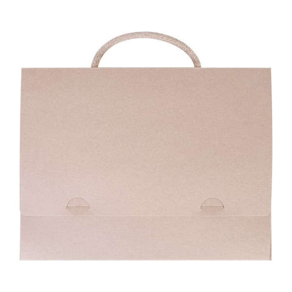 Valisette documents en carton recyclé fabriquée en France "ECOCART"