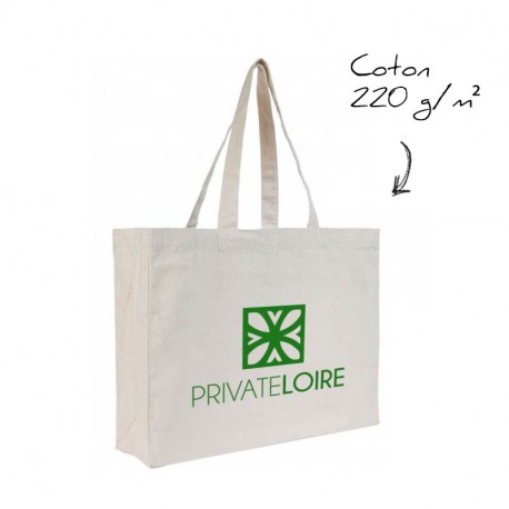 Sac shopping en coton personnalisé