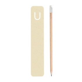 Marque-page écologique avec crayon de bois personnalisé