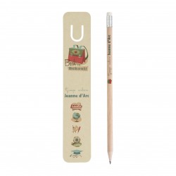 Marque-page écologique avec crayon de bois personnalisé