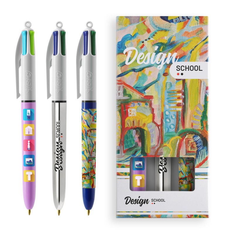 Stylo BIC® 4 couleurs personnalisé Made in France - Le Cadeau