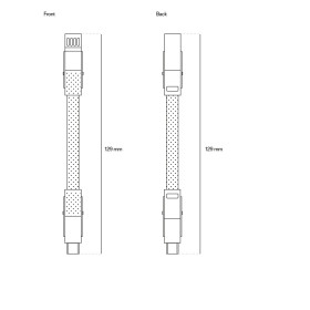 Câble de charge personnalisé court pour transfert et charge "DATA1"