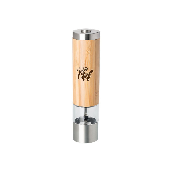 moulin à poivre et sel personnalisable en bambou et métal "CAHLI" cadeauweb