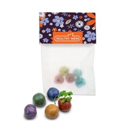 Sachet transparent de boules des graines personnalisable dès 250 ex