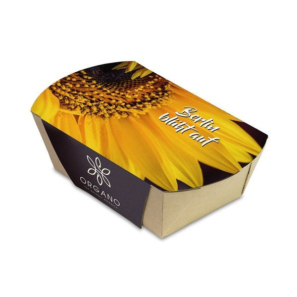 Barquette en papier bambou avec kit de plantation "YUCO"