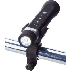 Lampe vélo 3 en 1 Enceinte + batterie personnalisée