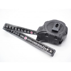 Metre ruban pro personnalisé noir "BLACK STAR" ruban renforcé 3m, 5m, 8m