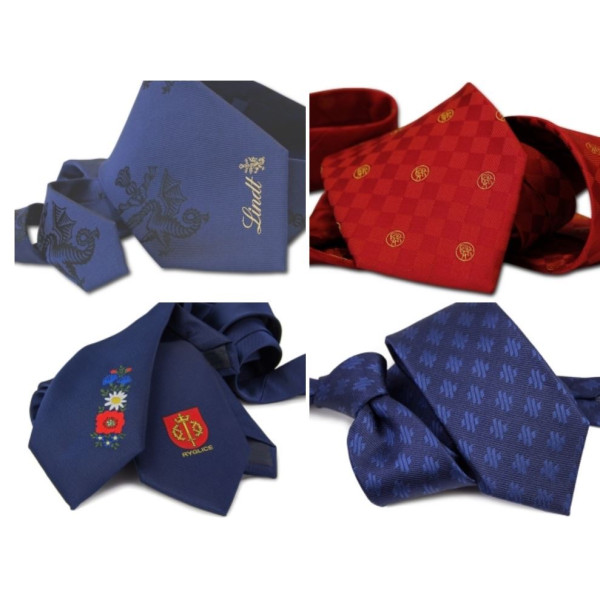 Cravate d'entreprise personnalisée avec un logo