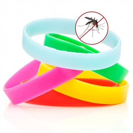 Bracelet silicone personnalisé avec huile anti-moustiques