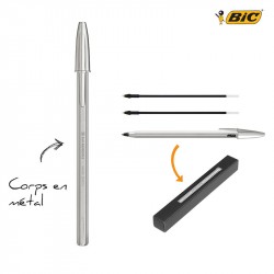 Stylo BIC Cristal rechargeable personnalisé