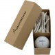 Boite cadeau golf balle et tee logotés écologique