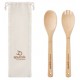 Couverts à salade en bambou personnalisés