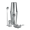 Kit pour cocktail avec shaker 750ml dans pochon en coton "OLE"