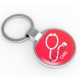 Porte-clés rond en métal  personnalisé