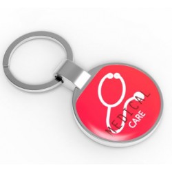 Porte-clés rond en métal  personnalisé