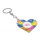 Porte-clés coeur en métal  personnalisé