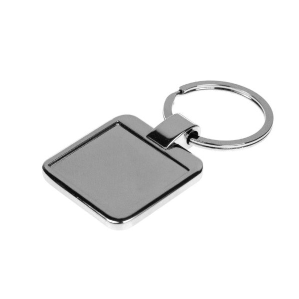 Porte-clés carré en métal  personnalisé