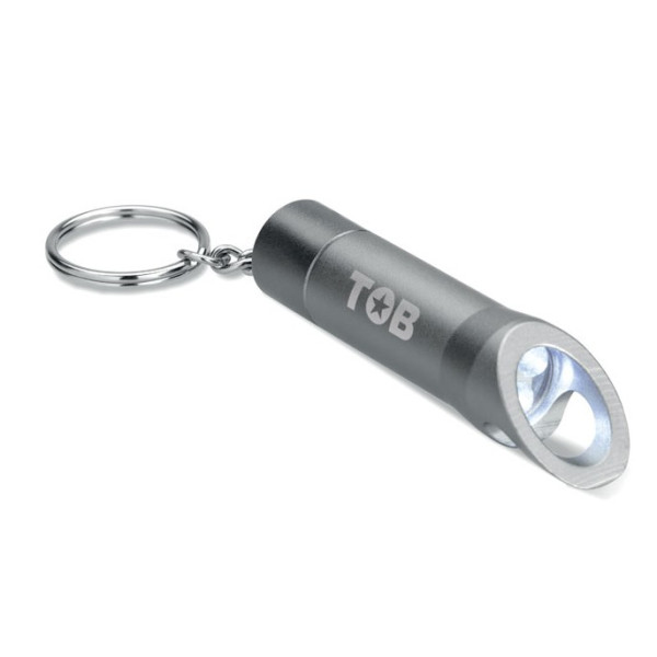 Porte-clés lampe aluminium