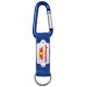 Porte-clés mousqueton avec plaque alu personnalisé