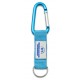 Porte-clés mousqueton avec plaque alu personnalisé