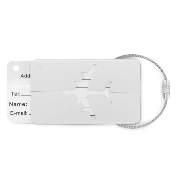 Étiquette à bagage avion personnalisée