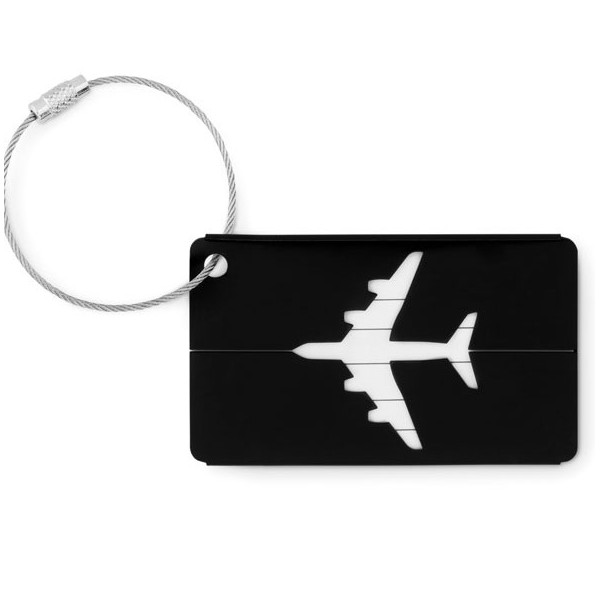 Étiquette à bagage avion personnalisée