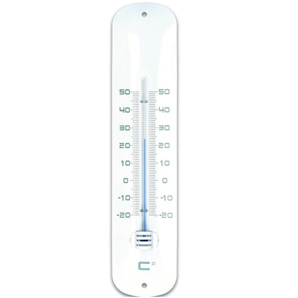Thermomètre métal laqué publicitaire grand format 30cm