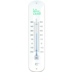 Thermomètre métal laqué publicitaire grand format 30cm
