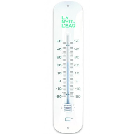 Thermomètre métal laqué publicitaire grand format 30cm