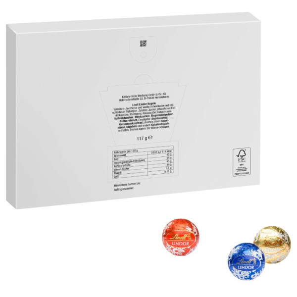 Calendrier de l'Avent LINDOR personnalisé