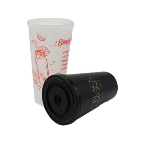 Gobelet avec paille personnalisé