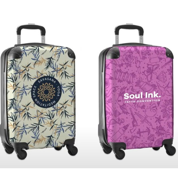 Valise cabine trolley personnalisable "KINTA" avec fermeture à combinaison