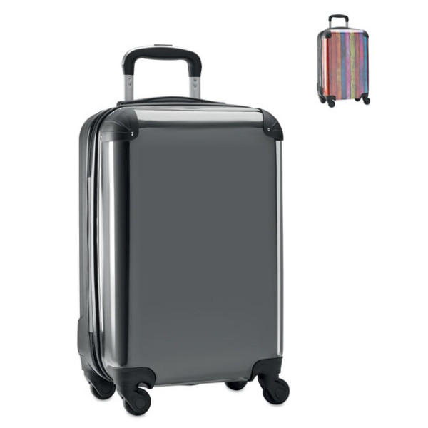 Valise cabine trolley personnalisable "KINTA" avec fermeture à combinaison