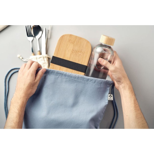 Sac à cordon personnalisé "DAGLI" en coton bio 7 coloris