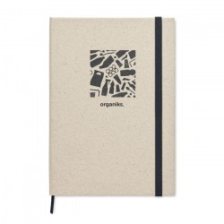 Carnet personnalisé A5 fabriqué en Europe avec feuilles en papier d'herbe