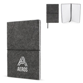 Carnet A5 personnalisé en feutrine "PLISA"