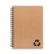 Carnet personnalisé recyclé à spirales "DOMA"