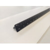 Règle cutch noir à bord plat triangulaire en aluminium