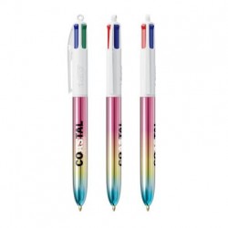 Stylo à bille 4 couleurs BIC "GRADIENT" avec personnalisation de logo sur CADEAUWEB